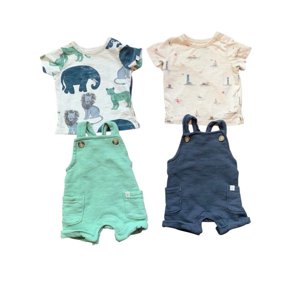 Little Planet Organics Overalls Outfit Bundle